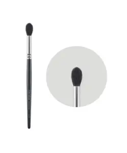 M112 Fluffy Crease Eyeshadow Blending Brush full product view, showing entire brush for blending and crease application.
