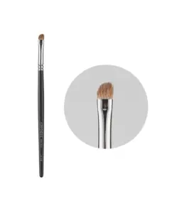 M115 Small Angled Winged Eyeliner Brush full product view showing the complete brush for precise eyeliner application
