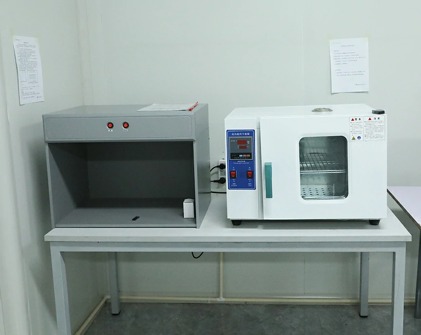 Temperature-controlled static incubator and high-temperature rapid drying oven for laboratory sample conditioning and testing.