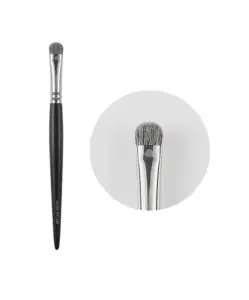 AIN S140 small flat precision eyeshadow brush with round close-up insert squirrel hair flat brush for crease detail and smokey eye smudging