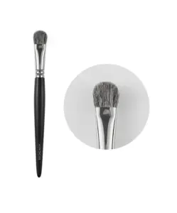 AIN S5509 large flat eyeshadow blending brush with round close-up insert flat squirrel hair brush for eyeshadow laydown and blending