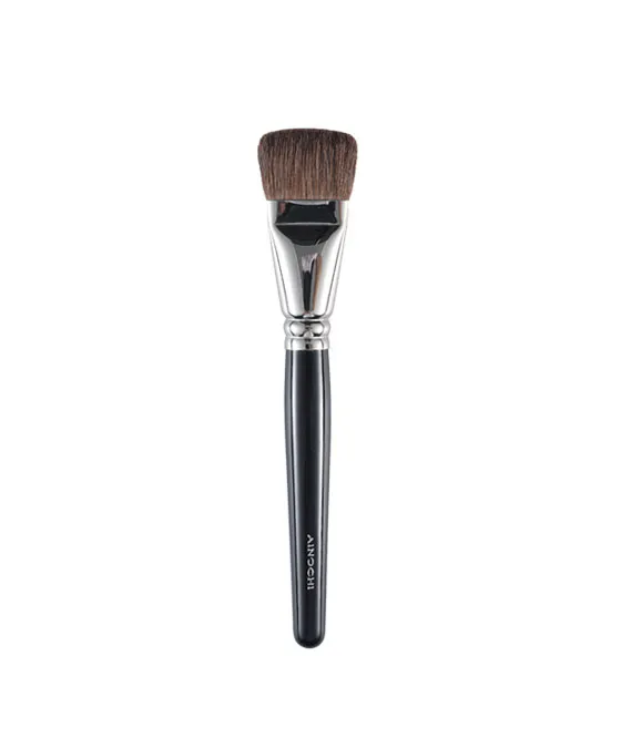 Ainochi G104 flat highlighter brush side profile on white background, G series pony hair flat highlighter brush for brow bone glow