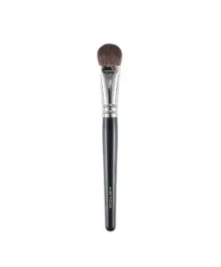 Feature image Ainochi G105 detail flat round powder brush on white background, premium pony hair detail flat round powder brush Hakuhodo G series inspired