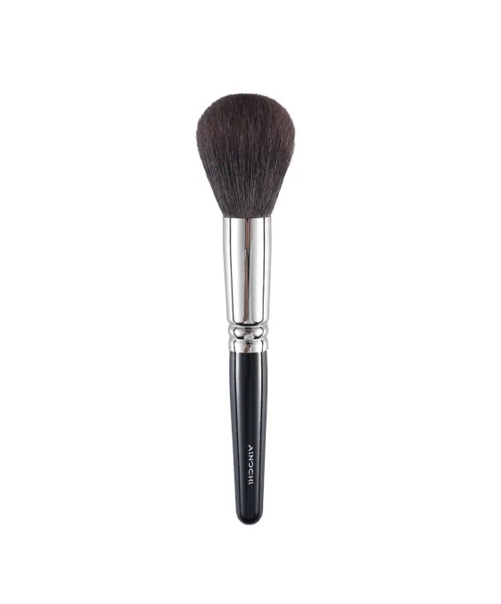 Feature image Ainochi G106 large round powder brush on white background, premium goat hair round powder brush Hakuhodo G series inspired