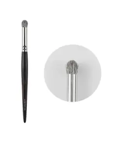 Feature image of Ainochi S215 small round eyeshadow brush head close-up, fluffy blue squirrel round eyeshadow brush detail for detail blending